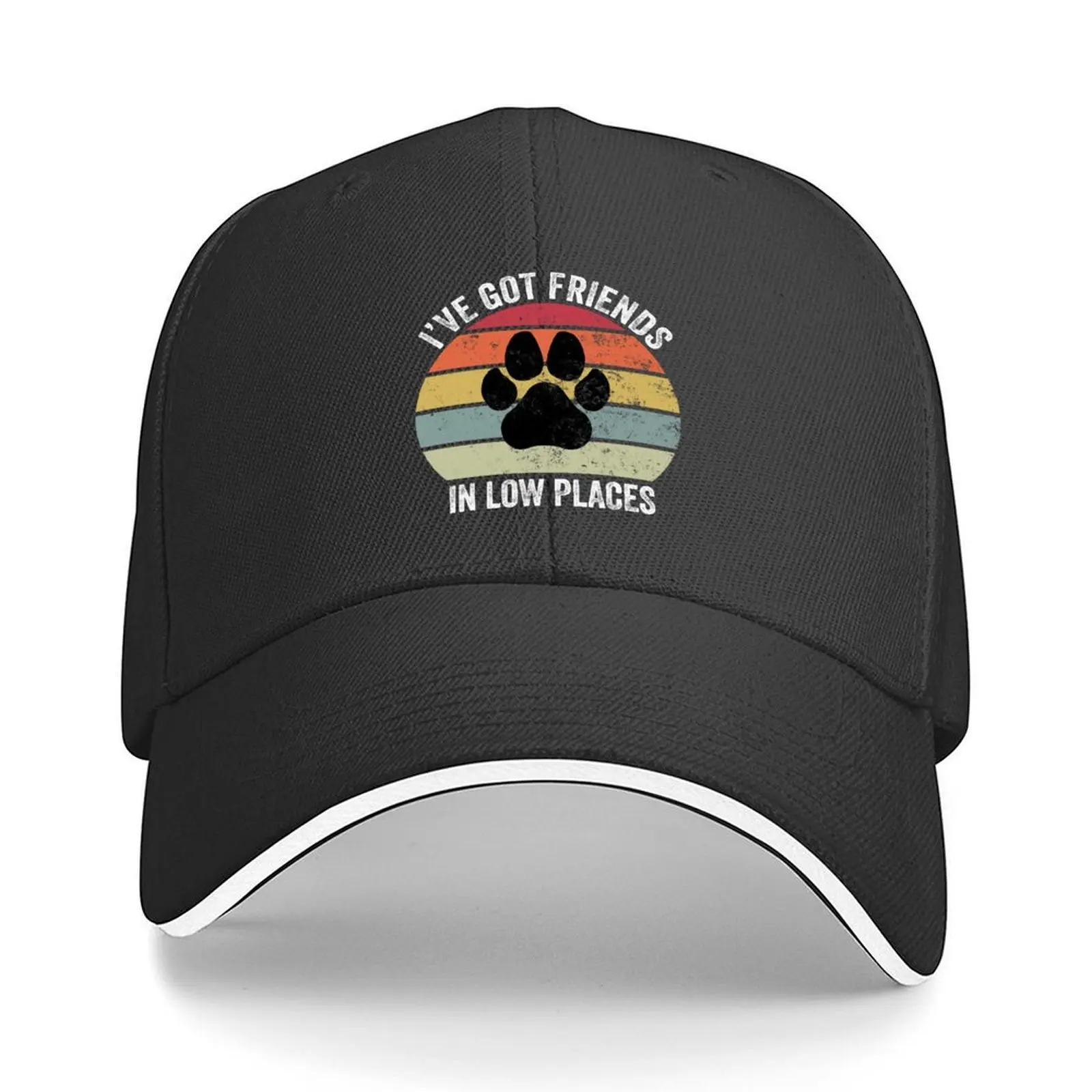 

i have got friends in low places | Dog lovers | Shirt | Sticker Socks. Baseball Cap hiking hat |-F-| Boy Women's
