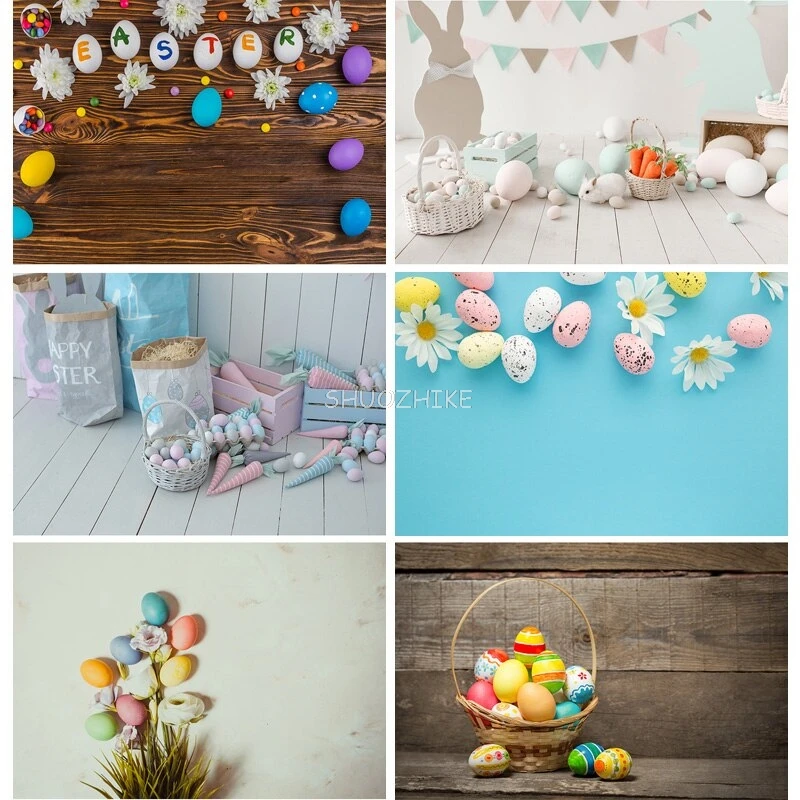 

SHUOZHIKE Easter Eggs Rabbit Photography Backdrops Photo Studio Props Child Baby Portrait Photo Backdrops FHJ-02