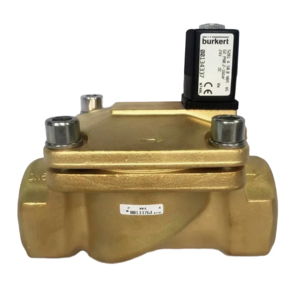 6281 Burkert 00221859 Electromagnetic Valve G1 Two Position Two-Way NBR seal BRASS 00221860 00221861