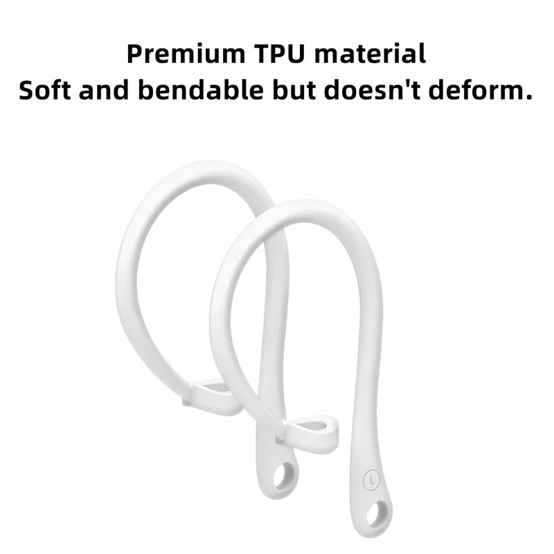 1 Pair Anti-lost Earhook Eartips Secure Fit Silicone Wireless Earphone Protective Accessories Holders For Apple AirPods 2 3 Pro