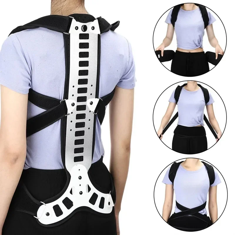 

Adjustable Back Brace Posture Corrector Women Men Back Straightener Trainer for Scoliosis & Hunchback Correction, Spine Support