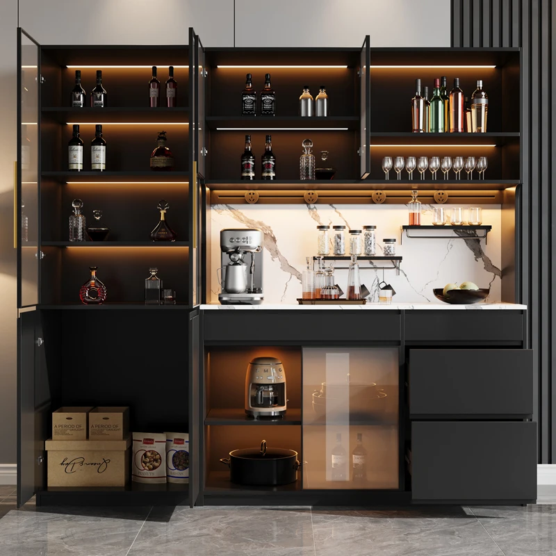 

Wine Librero Cabinets Decor House Container Organizer Storage Living Room Cabinets Display Luxury Gabinete Trendy Furniture