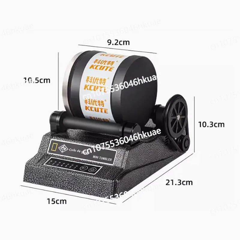 

220V single drum bead stone gold and silver jewelry jade metal polishing machine 2.0KG Mini rotating drum gemstone machine