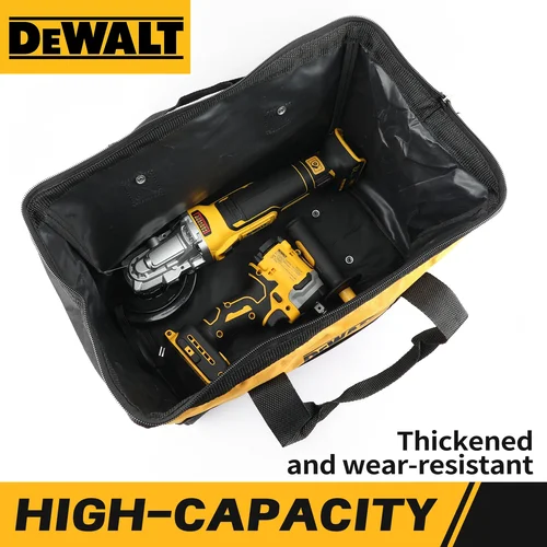DEWALT kit de herramientas multifuncional, llave eléctrica, destornillador, accesorios de hardware de metal, herramienta de almacenamiento duradera, bolso