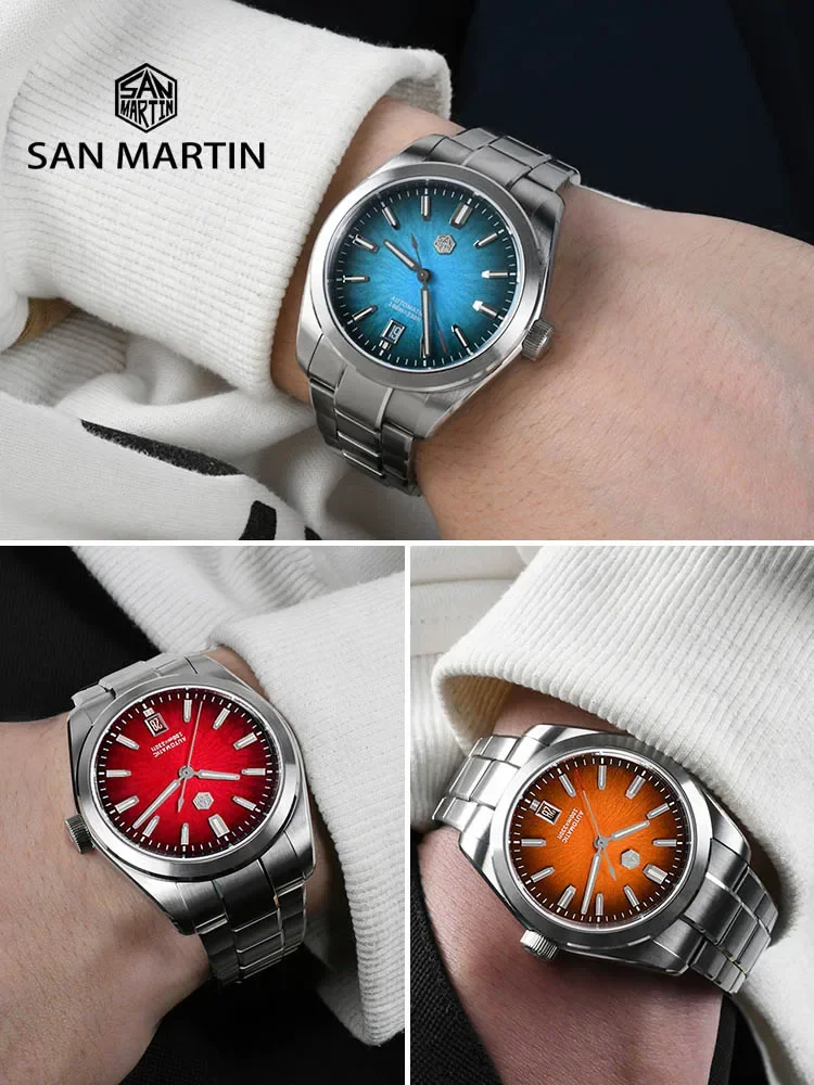 San Martin 36mm 39mm 42mm SN0144 JianZhan Gada Watch Miyota 9015 Original Design Chinese Dress Men Automatic Mechanical Watches