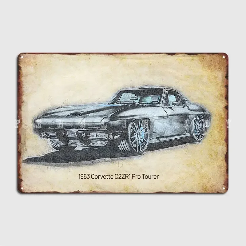 Muscle Car Metallschild Wanddekoration für Pub Garage Club Wandbild Blechschild Poster