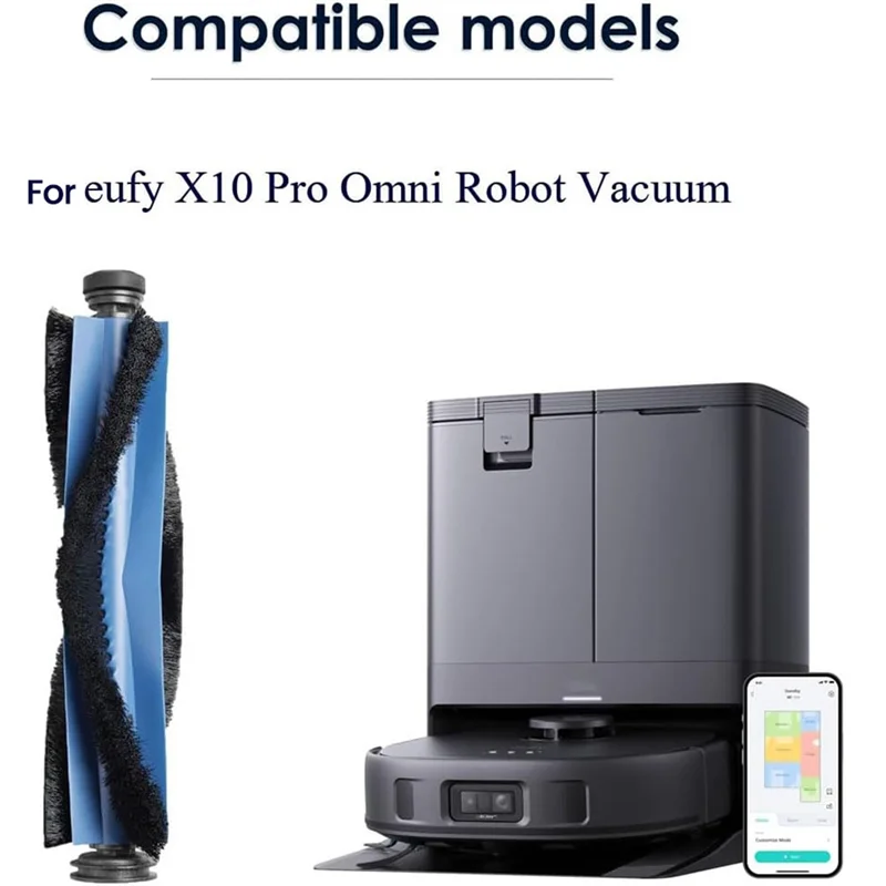 Accesorios de repuesto de rollos de cepillo A76G aptos para piezas de Robot aspirador Eufy X10 Pro Omni