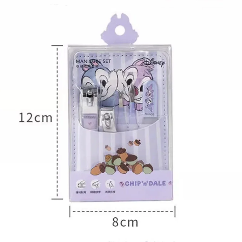 MINISO Disney Chip \'n\' Dale Storage Manicure Set Cute Nail Clipper Kawaii Hand and Feet Cleaning Tool Anime Christmas Gift