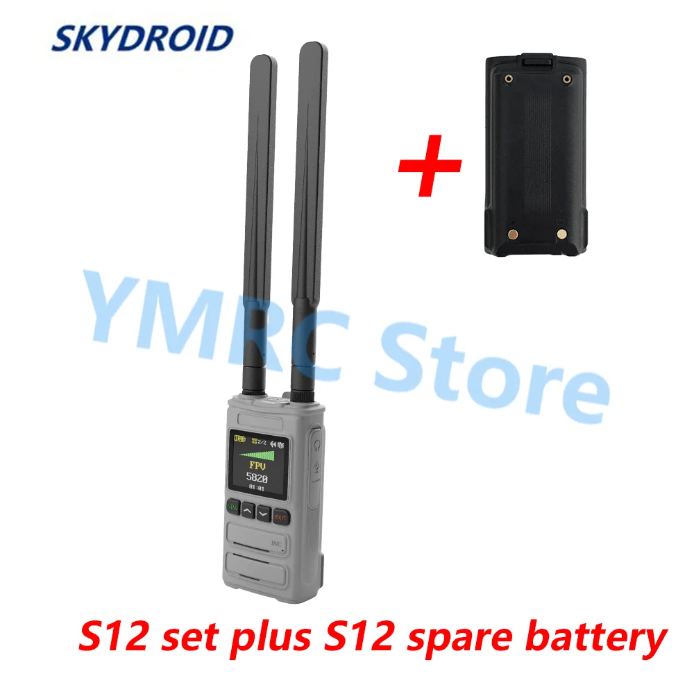 Skydroid S12 Detect 0M-6GHZ Frequenz-Drohnendetektor, unterstützt tragbare Drohnenalarme, effektive Erkennungsentfernung bis zu 3–5 km