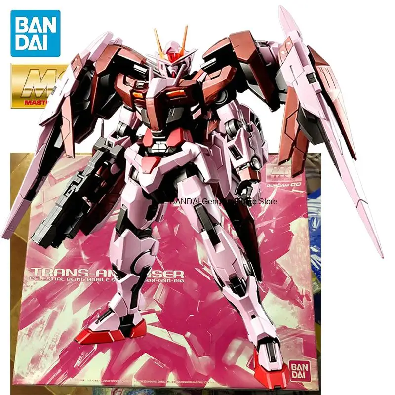 BANDAI PB LIMITED MG 1/100 GUNDAM TRANS-AM Raiser [TRANS-AM MODE] Anime Action Figures Assembly Model Collection Toy