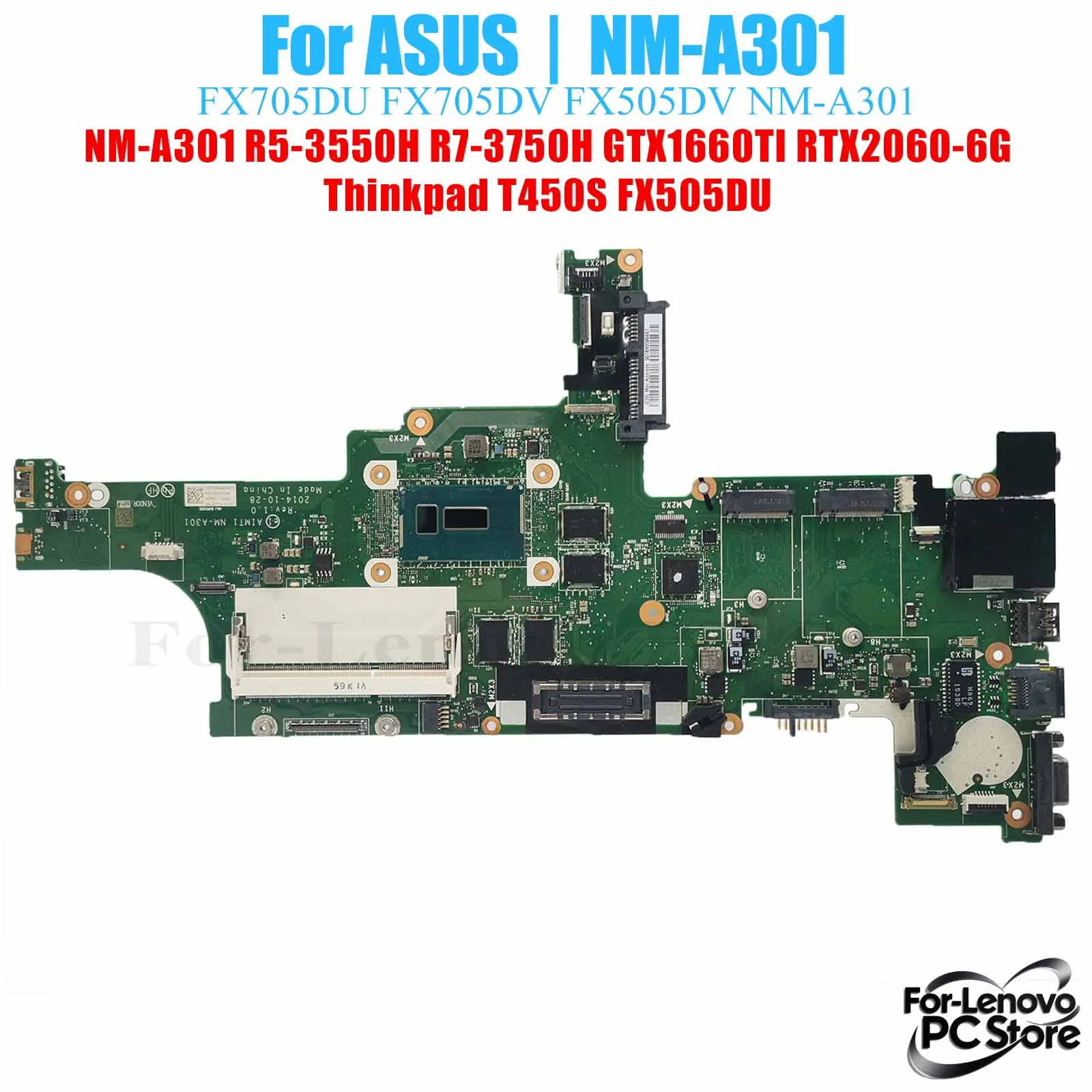 

NM-A301 For LENOVO ThinkPad T450S NM-A301​ Laptop Mainboard 100% Tested Laptop Mainboard