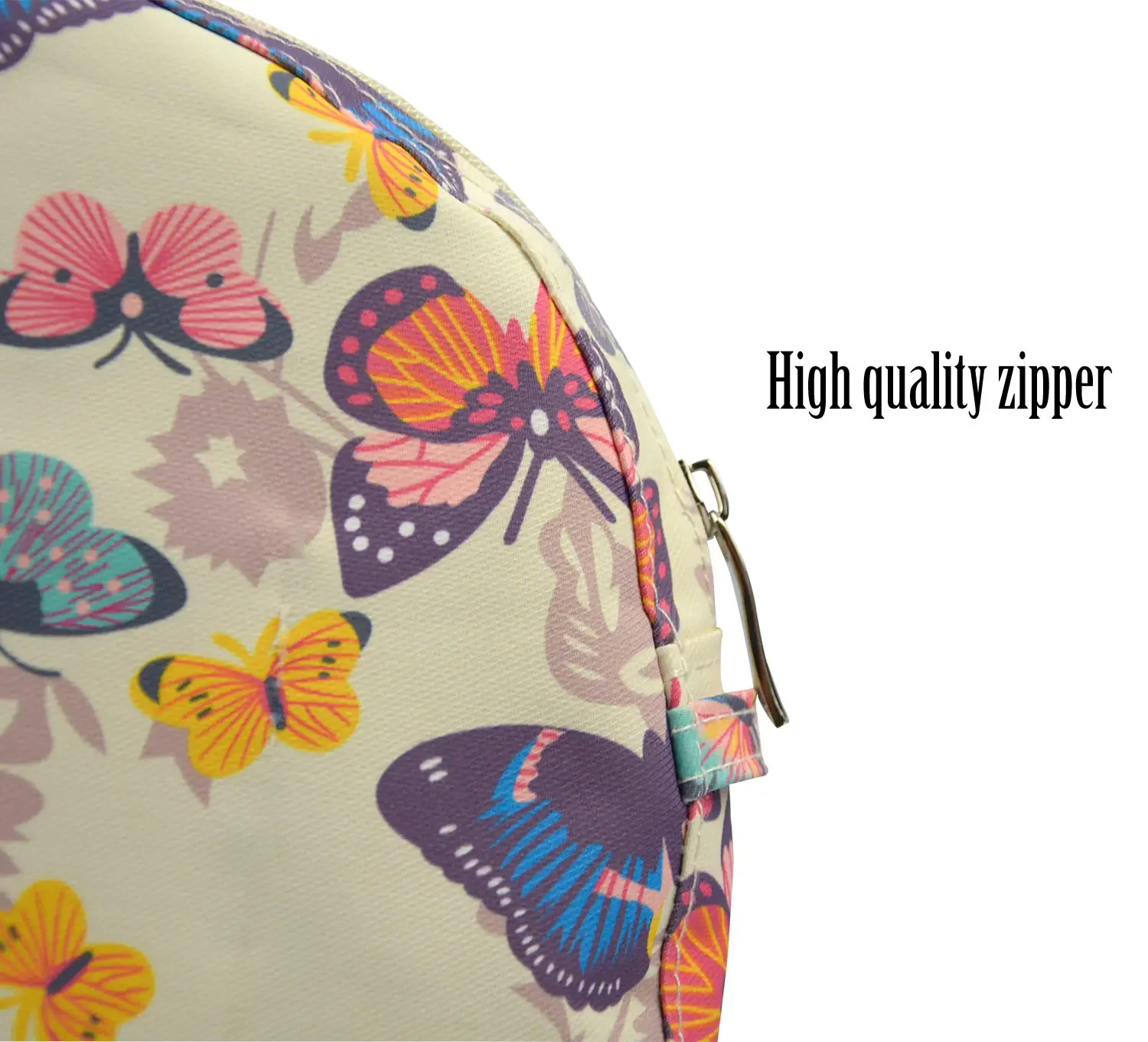 TANQU New Floral Composite Twill Cloth Waterproof Inner Lining Insert Zipper Pocket for O Bag Obag Moon Light for O Moon Light