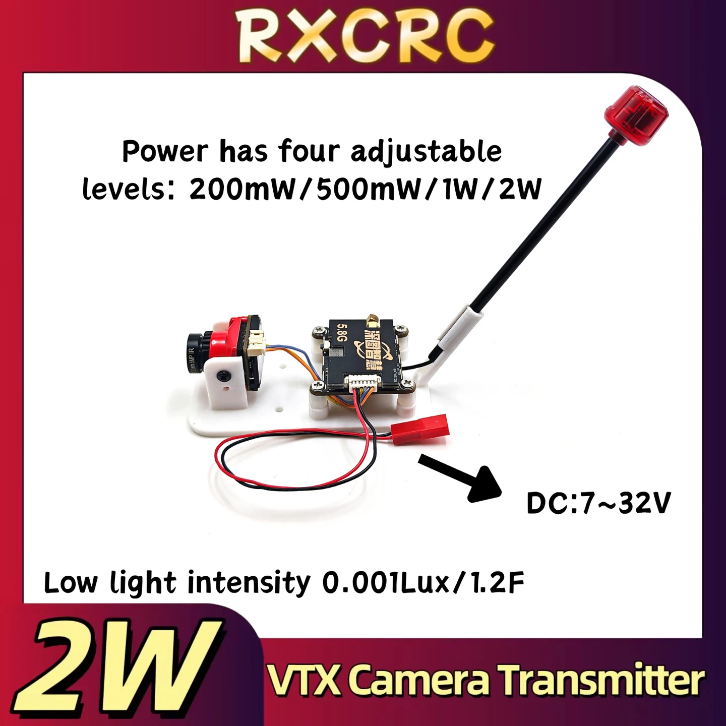 trasmettitore-video-analogico-rxc-2w-power-58g-cvbs-1800tvl-con-supporto-fisso-per-droni-ad-ala-fissa-rc-fpv-a-lungo-raggio