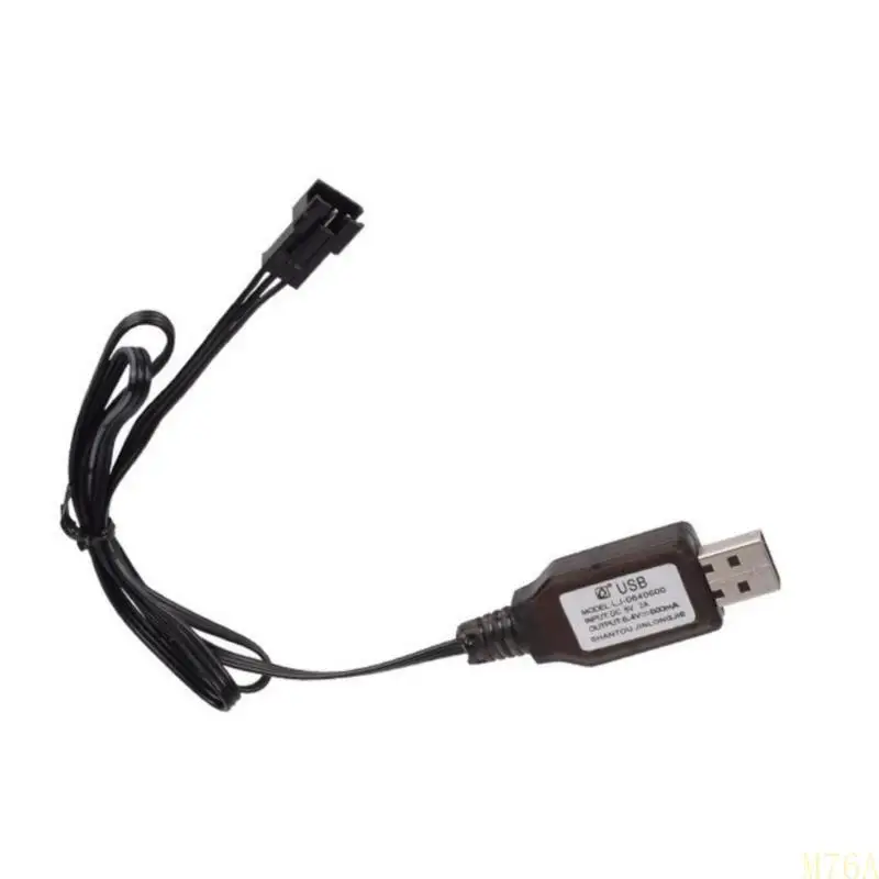 

SM3P 6.4V USB Charging Cable Lithium Battery Cord 60cm for Toy Excavator, Truck, Engineering Vehicles M76A