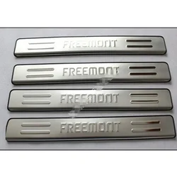 high quality Car styling Stainless steel Door Sill Scuff Plate panel kick step protector threshold For FIAT Freemont 2012-2014