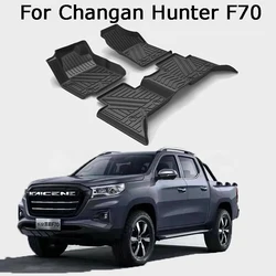 Car Styling Floor Mats For Changan Hunter F70  2023 2022 Double Layer Custom TPE Foot Pads Cover Interior Floorliner Accessories