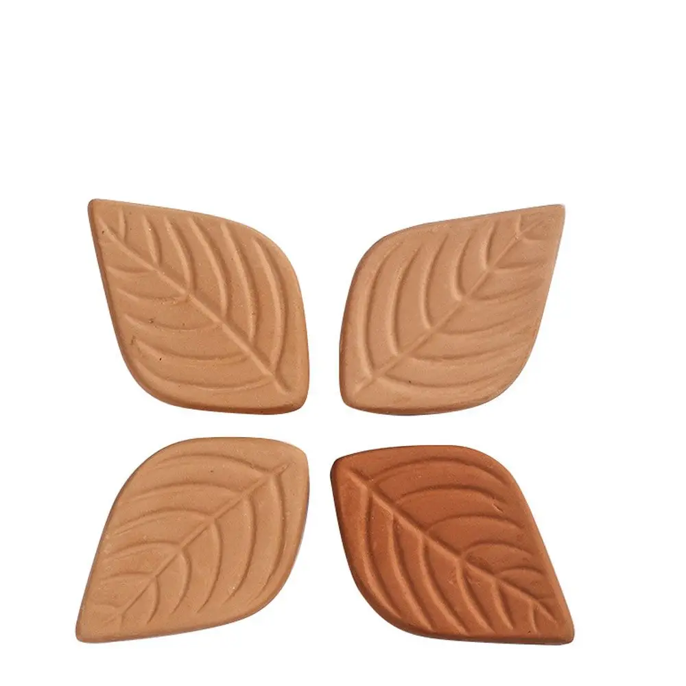 2024 Leaf Shape Humidifying Stone Reusable Keep Conditioning Hydrostone Terracotta Humidity Leaf Clay