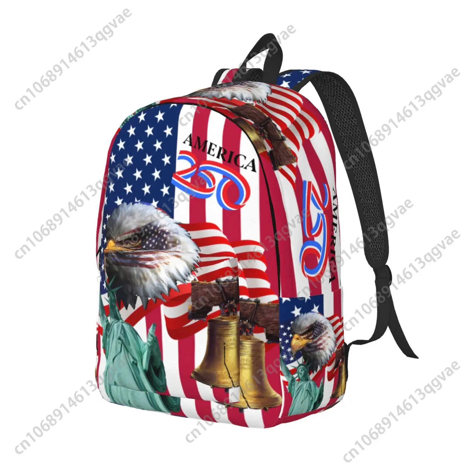 

Anniversary 250 America Canvas Lightweight Backpack Fashion Durable Student Men Women Business Daypack