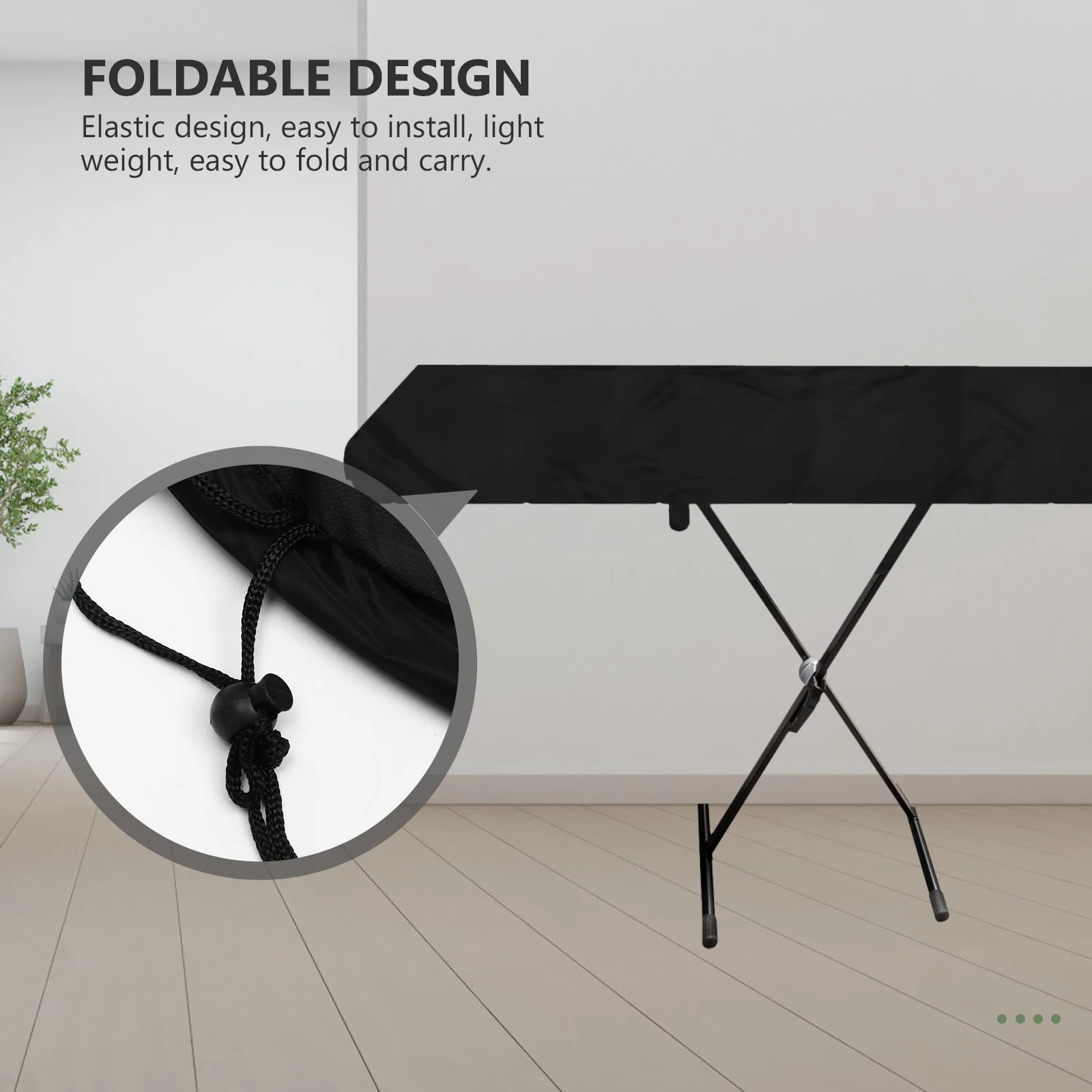 

1pc Piano Keyboard Cover Adjustable Waterproof Dust Proof Elastic For Electronic Piano Durable Key Cover Accessory Instrument