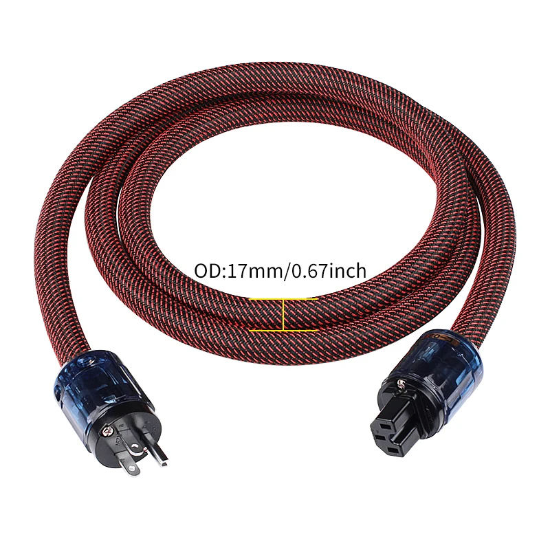 oxygen-free copper hi-Fi power cord, HiFi audio CD player/tube player/power amplifier connection cable