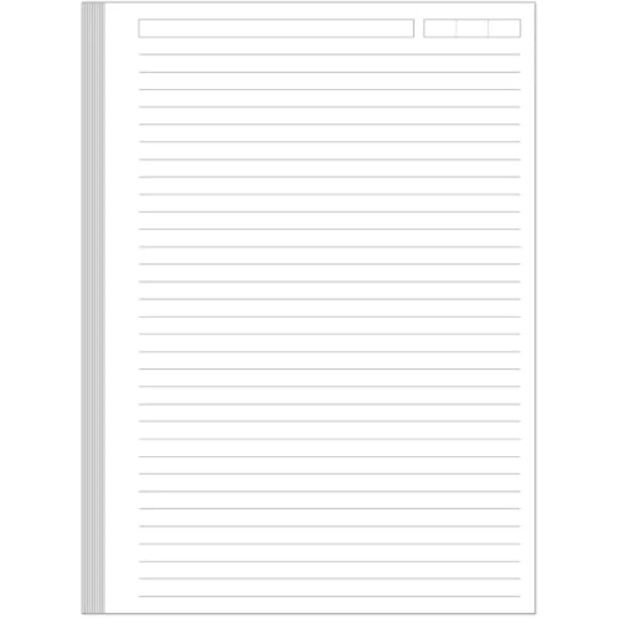 

Unpunched Lined Refill Paper - A5 Loose Leaf Paper for Ring Binder/Discbound Notebook Planner Inserts, / Pages, 100gsm Ruled Wh