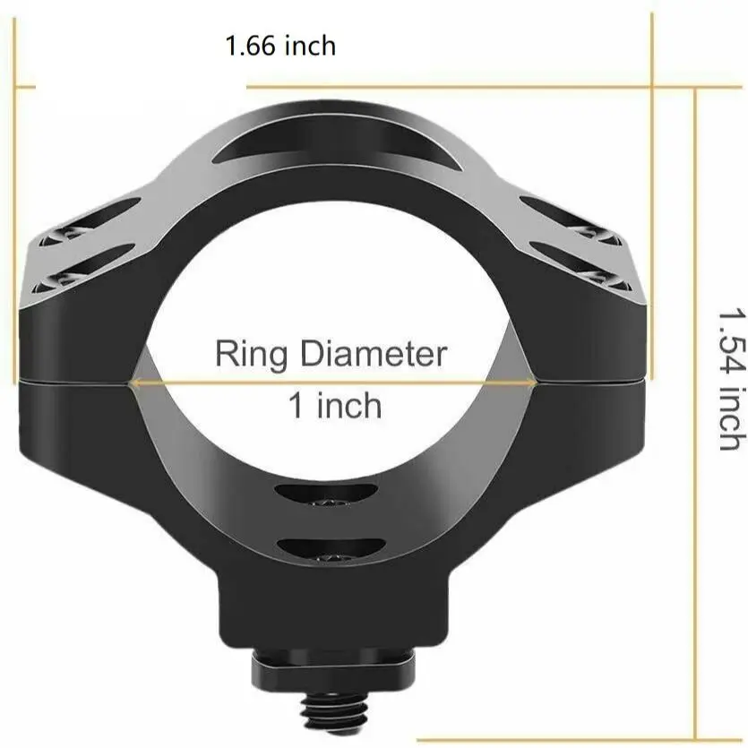 Diameter Scope Ring Holder Mount, Flashlight Clip, Clamping Fit, M-Lok, 25.4mm,1 \