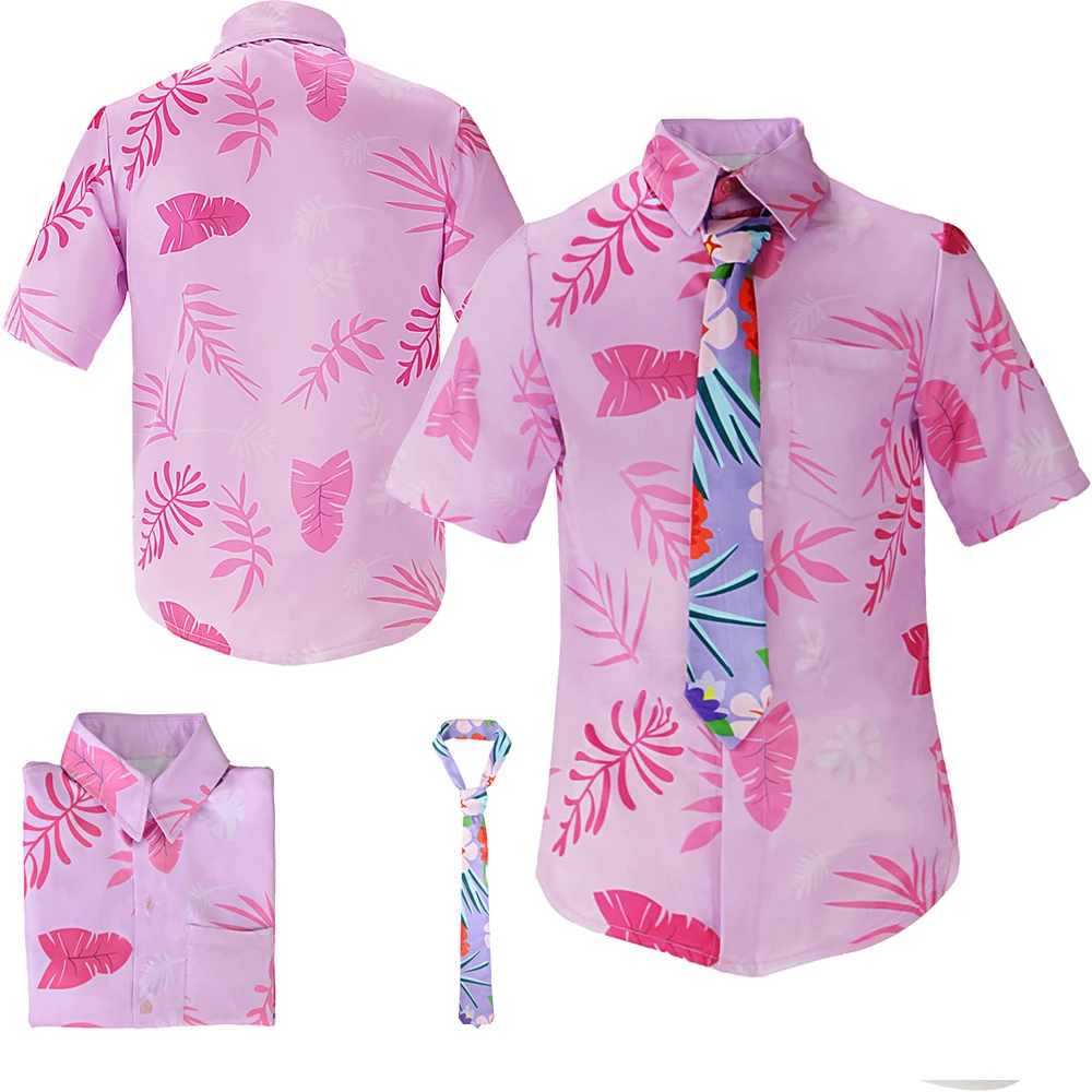 

Adult Men Nick Cosplay Wilde Costume Cartoon Fox T-Shirt Short Sleeve Shirt Tie Outfits Halloween Carnival Party Summer Suit