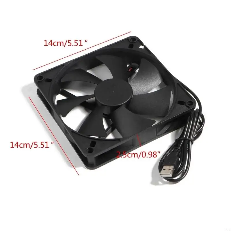 T8UC USB Fans CPU Pendingin Radiator 5V 2Pin USB Fans untuk Komputer Case-Server Radiator