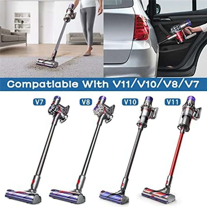 Ekstensi Top-rHose + Nosel Celah Fleksibel + Aksesori Adaptor untuk Penyedot Debu Dyson V7 V8 V10 V11 V15