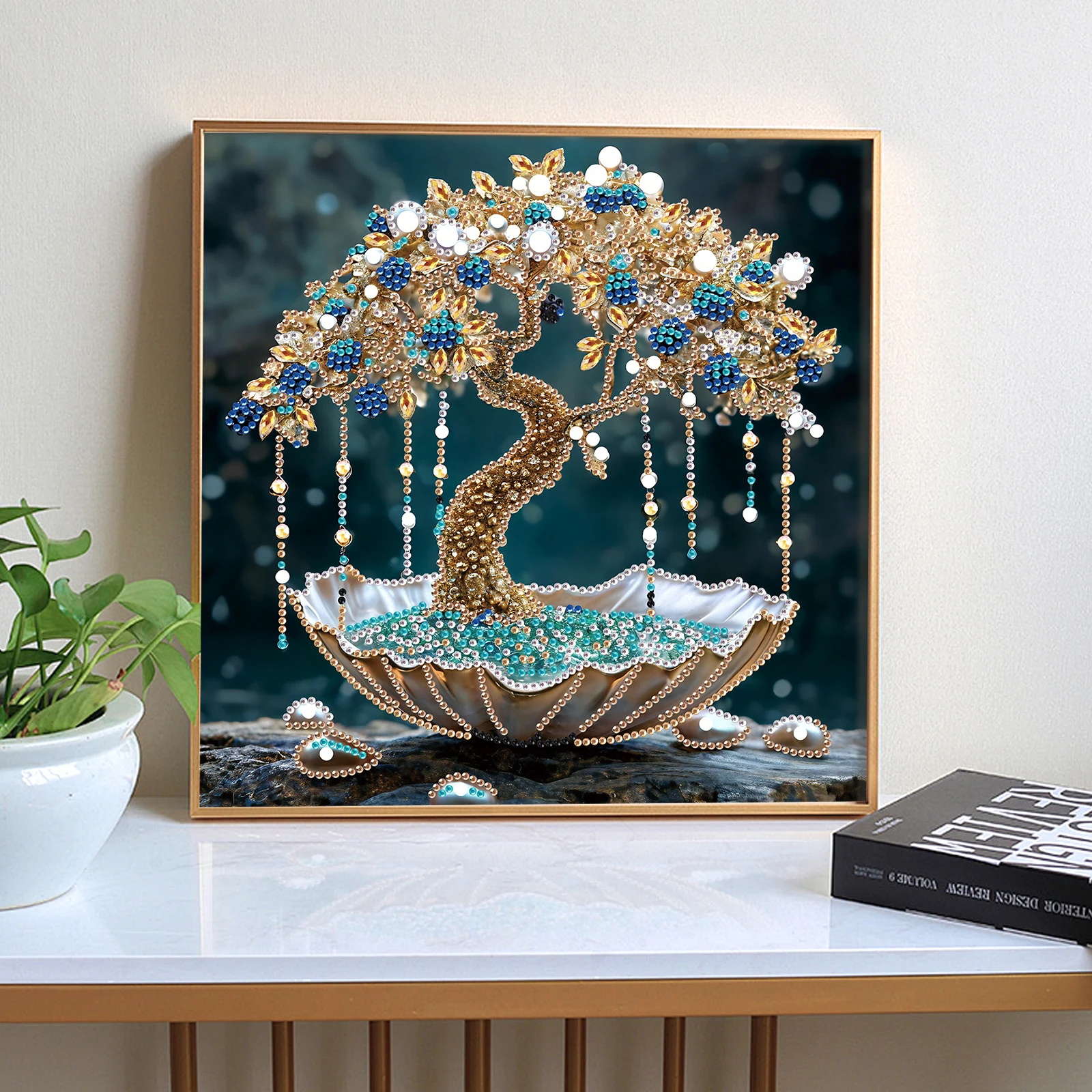 DIY money tree Special Shape Diamond Art Painting Kit for Adult Beginner,Crystal Diamond Dot Kit for Home Wall Decoration Gift - view 4