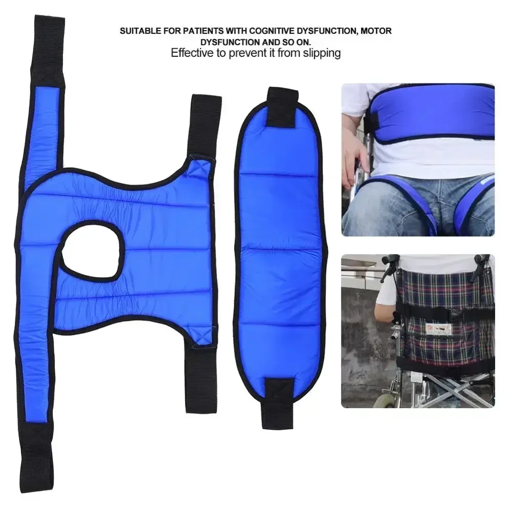 Adjustable Wheelchairs Seat Belts Wheelchair Thigh Belts Safety Harness for Elderly Patients Anti-fall Legs Fixing Belts Medical