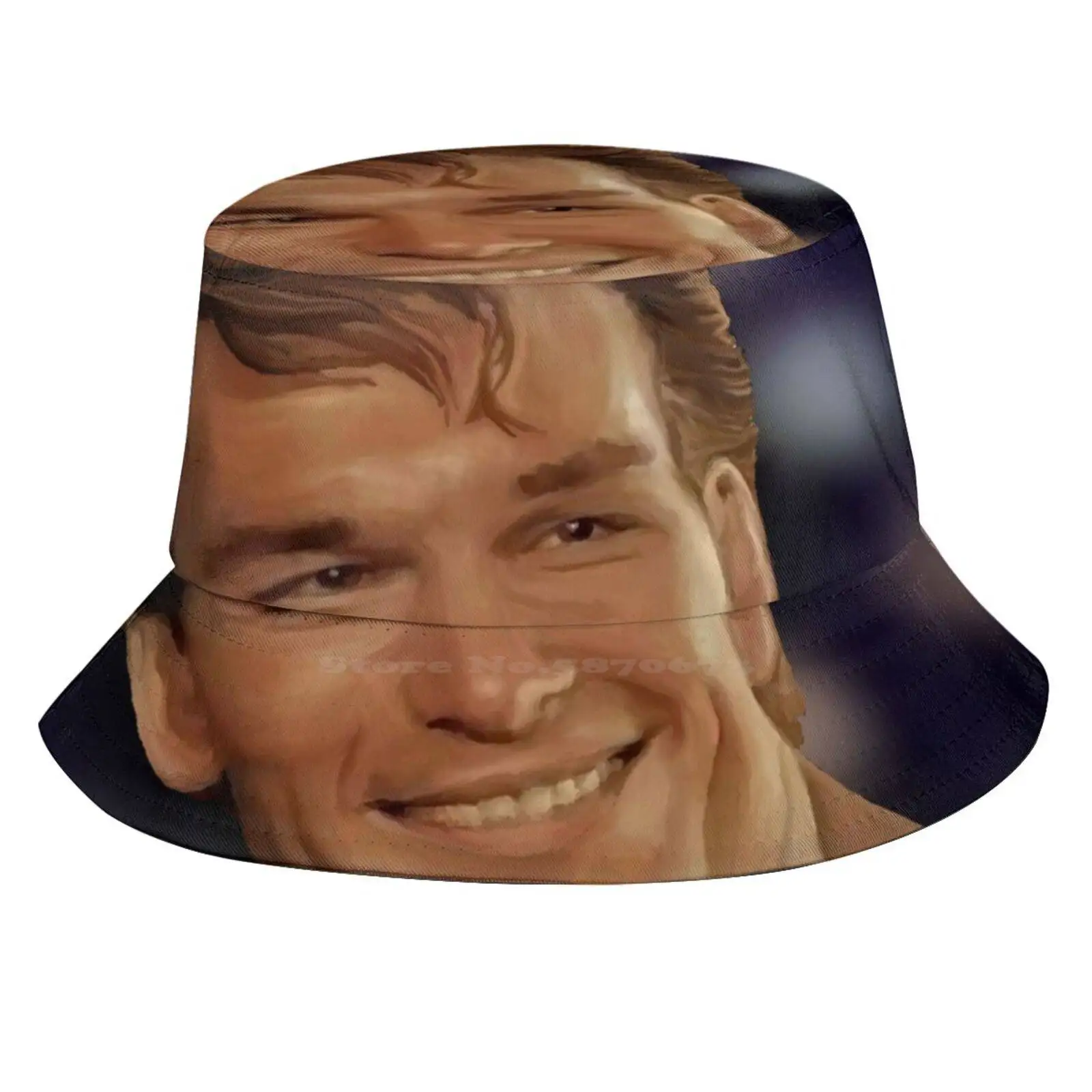 Patrick Swayze, Dirty Dancing Magical Realism Portrait Sun Cap Fisherman Hat Bucket Hats Patrick Swayze Dirty Dancing The