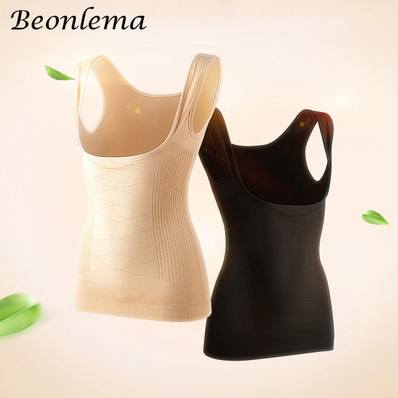 Beonlema kobiety Shapewear topy urządzenie do modelowania sylwetki odchudzanie zbiorniki tłuszczu kompresji gorset Waist Trainer dopasowana