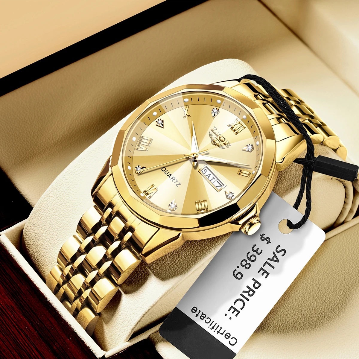 LEGE Men Watch Luxury Original Diving Series Men Quartz  Watch Waterproof Luminous Calendar Sports Watch reloj hombre