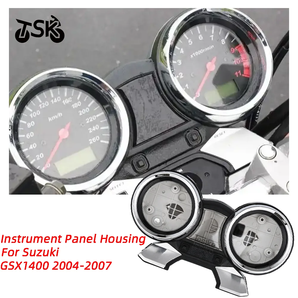 For SUZUKI GSX1400 GSX 1400 2004 2005 2006 2007 Speed Meter Clock Instrument Case Gauges Odometer Tachometer Housing Box CoverFo