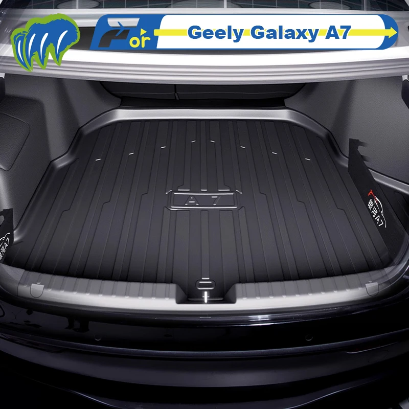 

Для Geely Galaxy A7 2025-2026 Custom Fit TPE Коврик в багажник автомобиля Коврик в багажник 3D-образный лазерный измерительный коврик в багажник Задний коврик в багажник