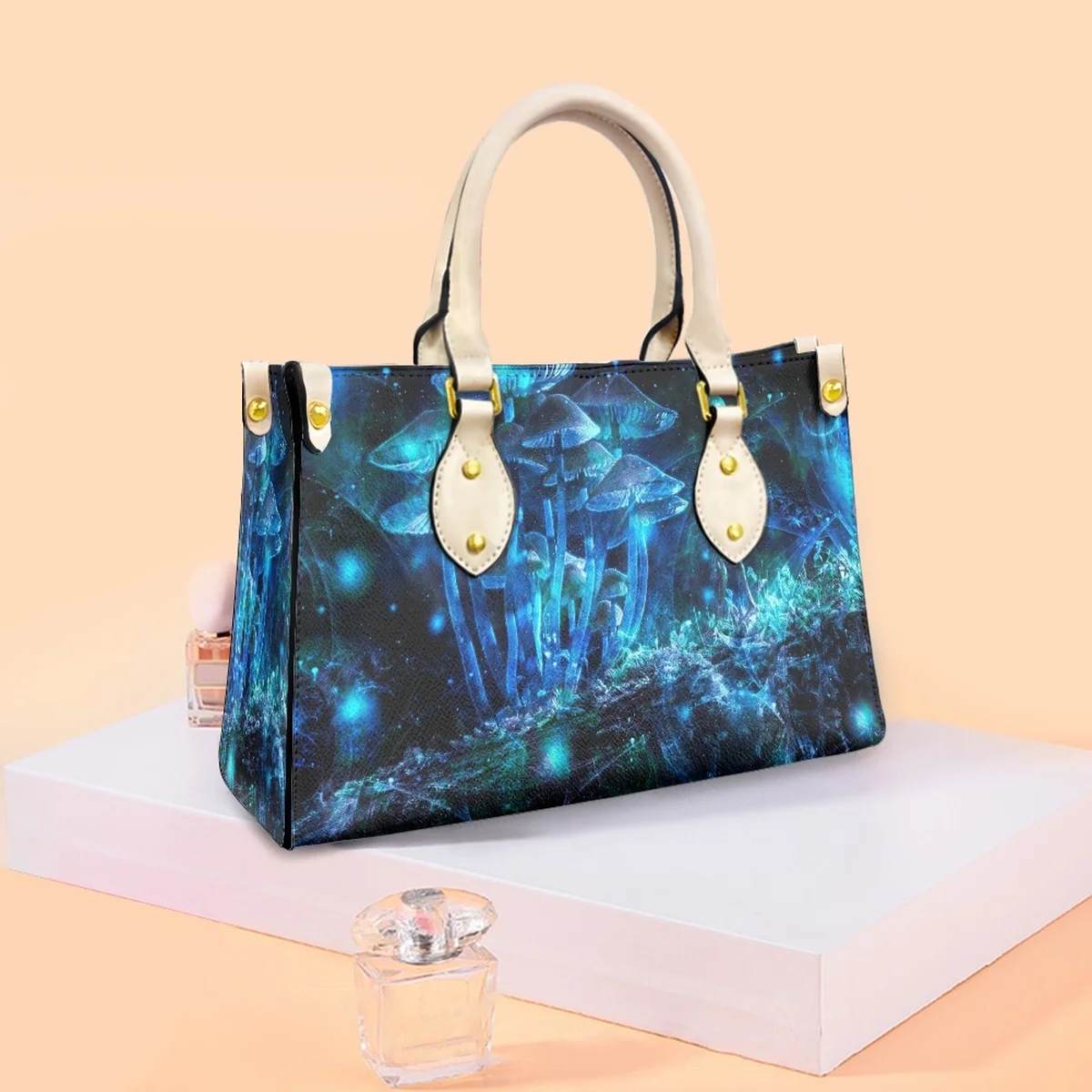 3D Mushroom Side Bag For Women Starry Fantasy Ladies Dignity Handbags Fashionable Teen Girls Tote Bags Travel Evening 2022 New