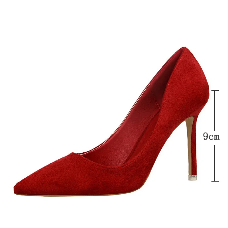Summer Runway Style Silk Pointy Women Pumps Sexy Pointed Toe Slip On Purple High Heels Fashion Slingback Stilett Shoes