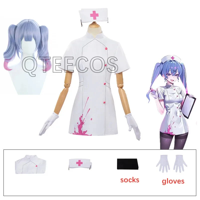 

New Anime Game Project Sekai Cosplay Mikku Nurse Rabbit Sexy Dress Costume Halloween Christmas Woman Outfitsx,3;b'2.