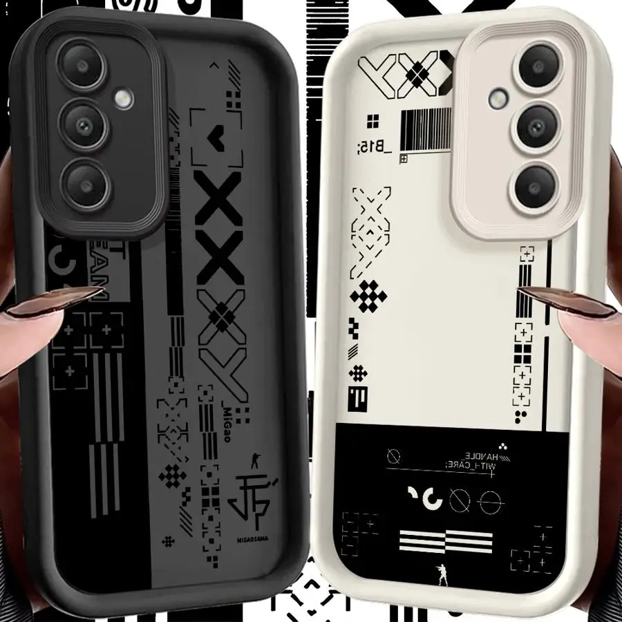Classic Fun Game Logo Case for Samsung Galaxy S21 S23 FE S25 Ultra S24 Plus S24Ultra S20FE Edge S22 Phone Cover