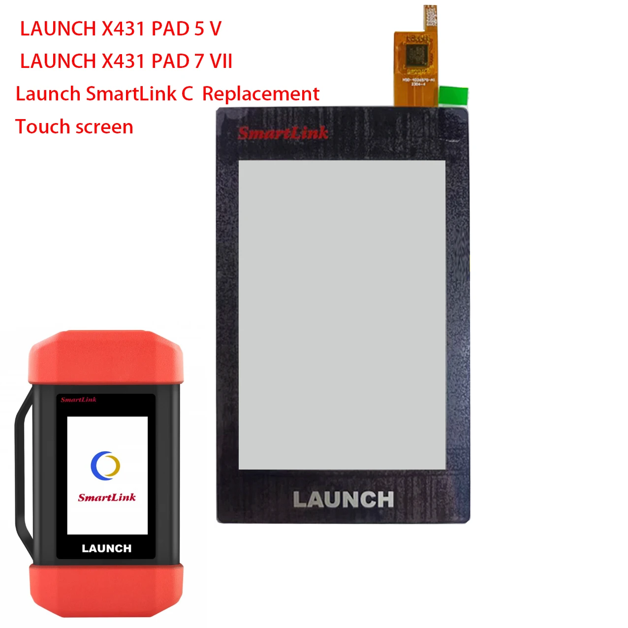 

TOUCH SCREEN DIGITIZER REPLACEMENT FOR Launch SmartLink C LAUNCH X431 PAD 5 V 7 VII