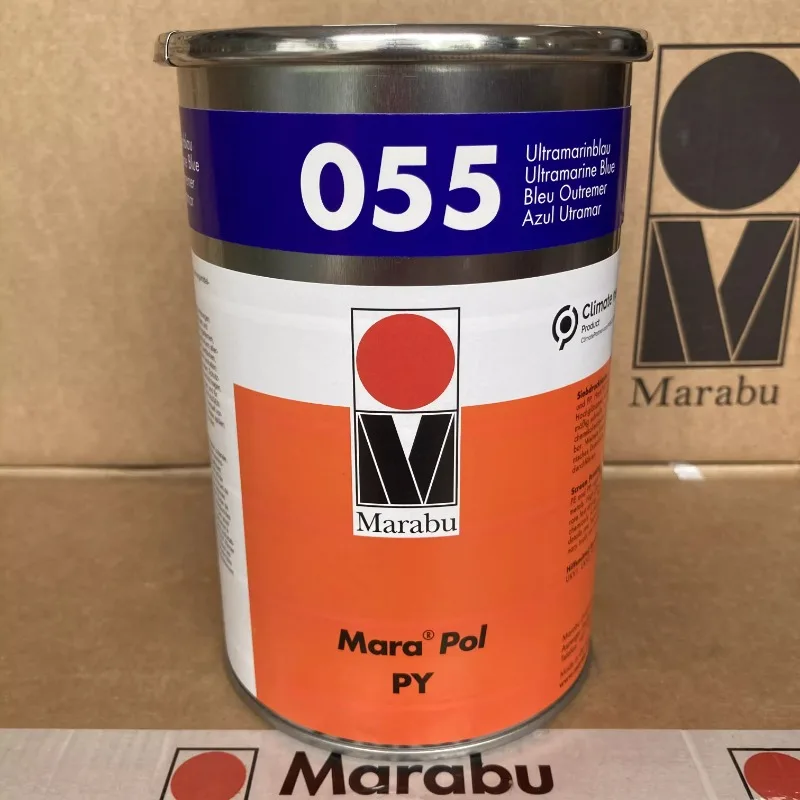 Marabu German Malibu Ink Eyewear Ink PY055 Ultra Blue High End Screen Printing Ink