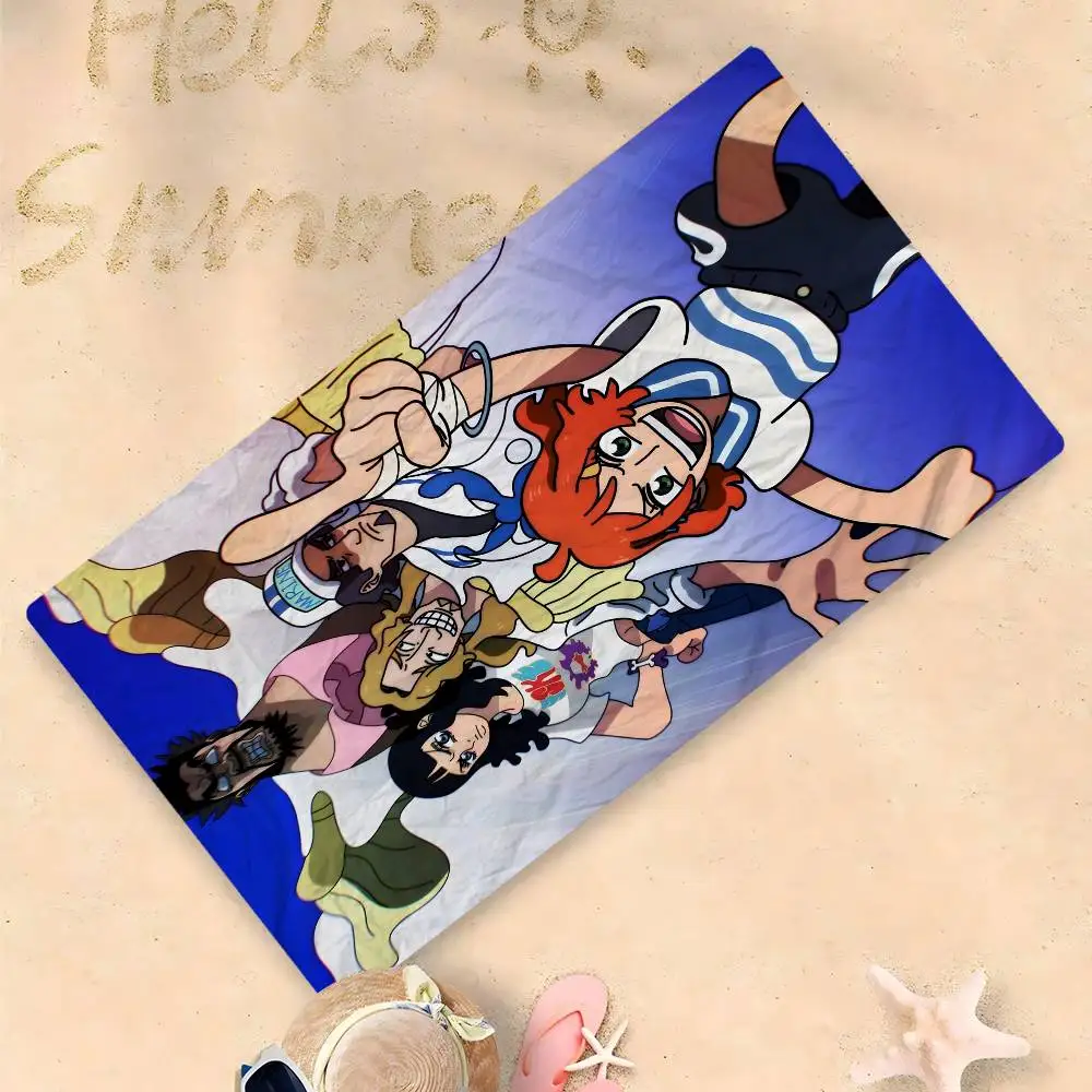 ผ้าขนหนูอนิเมะลายการ์ตูนวันพีซสำหรับเด็ก ผ้าขนหนูอาบน้ำส่วนตัว ผ้าขนหนูสำหรับสระว่ายน้ำ ของขวัญวันหยุด ผ้าขนหนูปิกนิก ของขวัญสำหรับงานปาร์ตี้