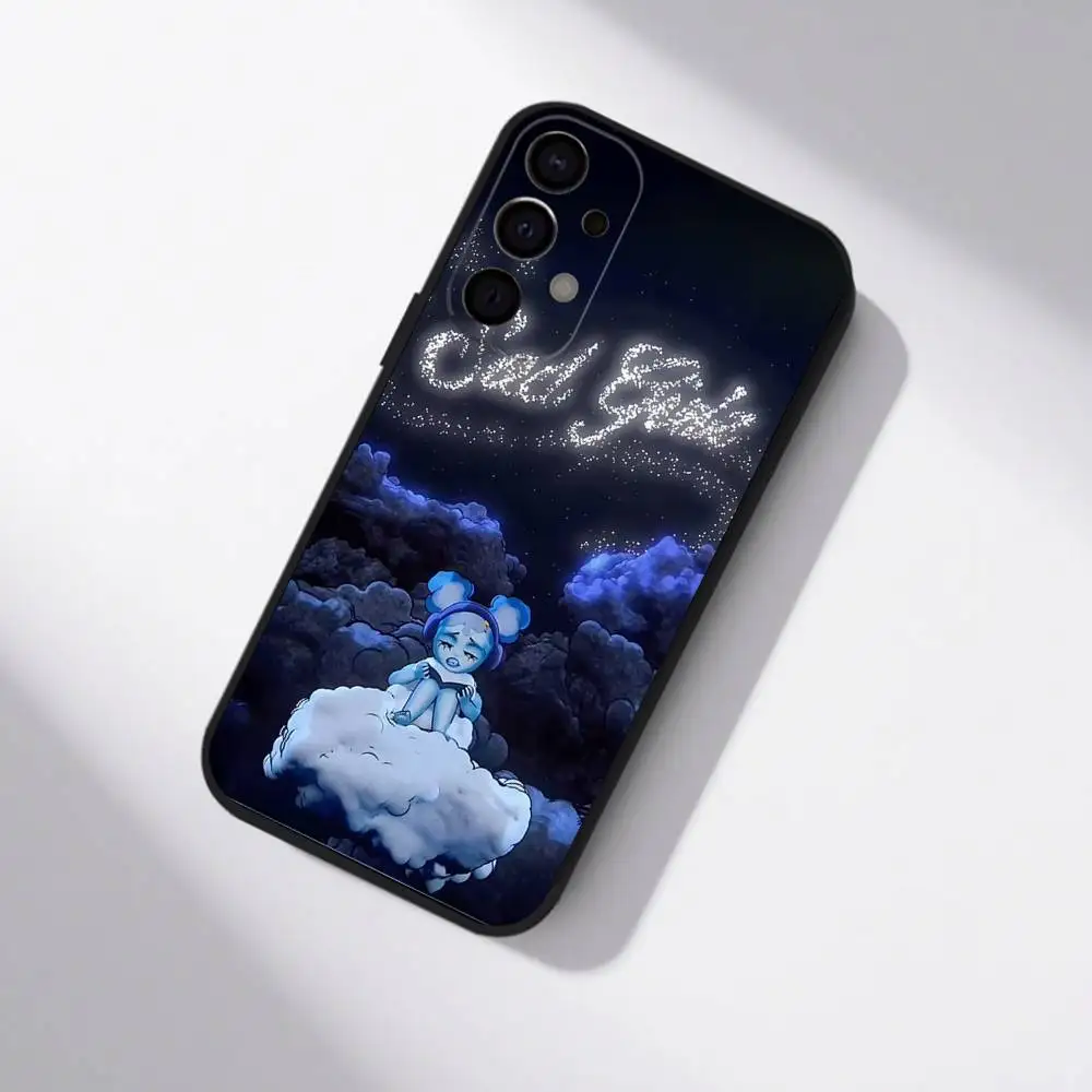 J-Junior H Sad Girl غطاء هاتف أسود لهاتف سامسونج S25، S24، S21، S22، S23، S30، Ultra، S20، Plus، Fe، Lite، 5G #6