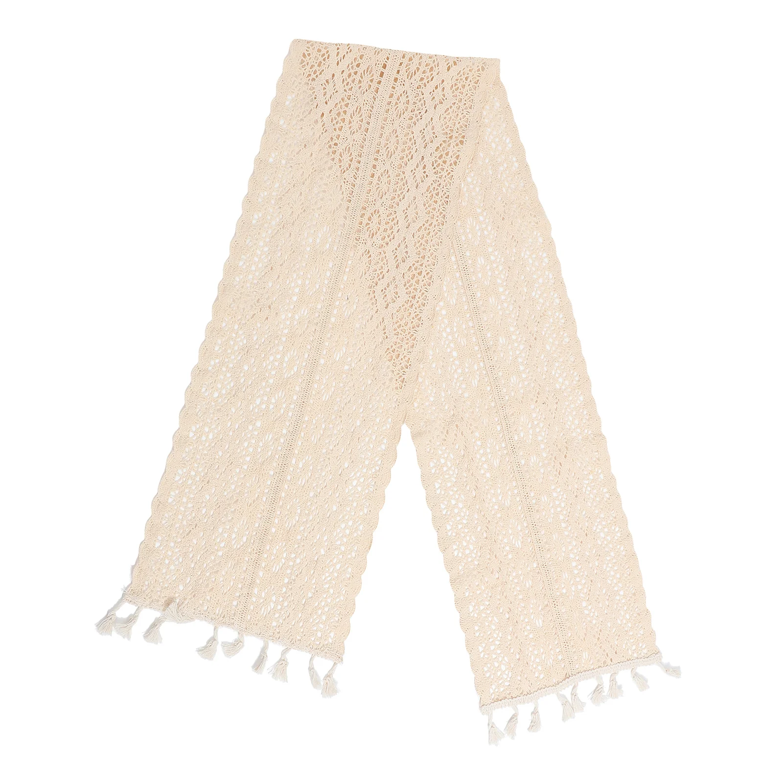 

Lace Table Runner Hollow Wedding Tablecloth Decoration Christmas Flag Rustic Party Home Decor Cotton Banquet Table Linen