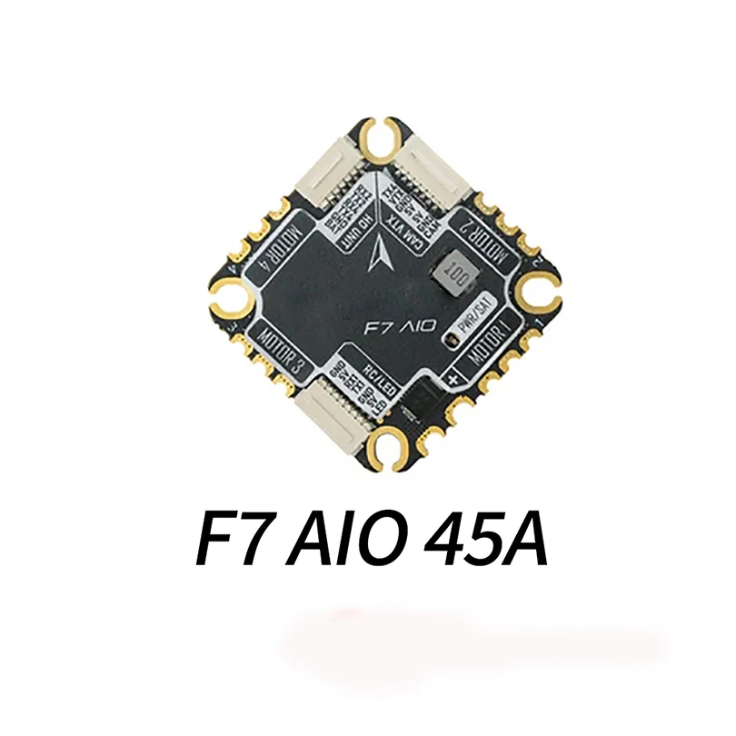 

RUSHFPV BLADE-F7 45A AIO F722 Flight Controller BLHELI_32 45A 4in1 ESC3-6S LiPo for FPV Drone Quadcopter Accessory