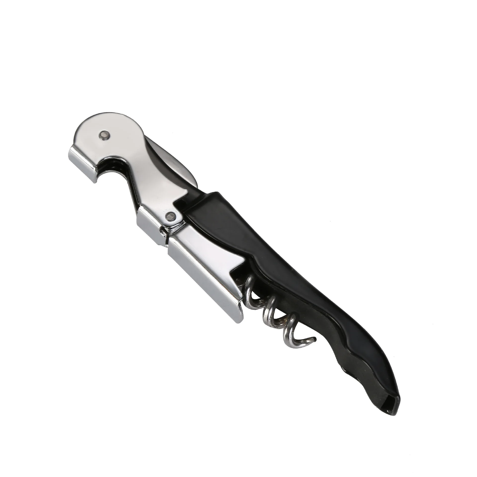 

Promotional Customize Logo Metal Stainless Steel Wine Bottle Opener Portable Kitchen and Bar Tools Corkscrew