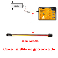 Spektrum satellite adapter cable For BeastX MB Flybarless System TGZ380 Gyro
