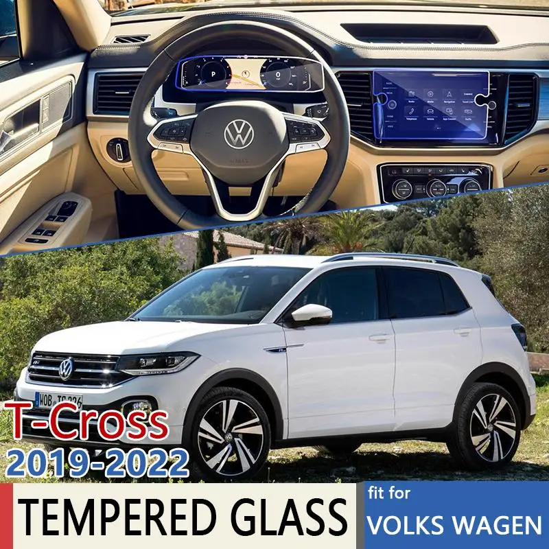 for Volkswagen VW T-Cro Taigun C11 2019 2020 2021 2022 Navigation Instrument Film Screen Protector Tempered Glass Accessories