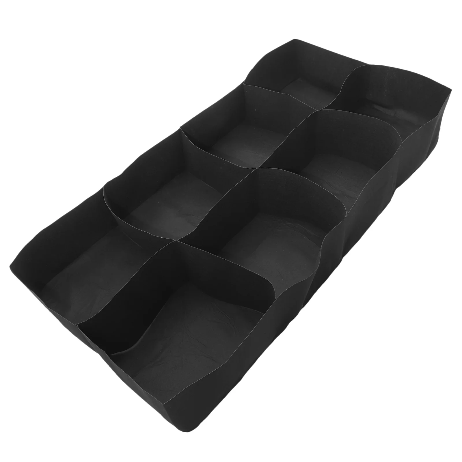 حقيبة زراعة نباتات لسرير الحديقة قابلة للطي بتصميم شبكي مستطيل حاوية زراعة لنباتات الزهور النباتية